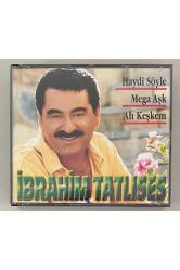 İbrahim Tatlıses Haydi Söyle Mega Aşk Ah Keşkem 3 Cd'lik Özel Set (Orijinal Dönem Baskı Cd)