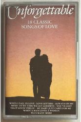 Unforgettable 18 Classic Songs Of Love Kağıt Baskı Kaset