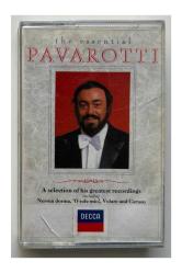 Pavarotti The Essential Kaset (Orjinal Dönem Baskı)