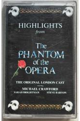 Highlights From The Phantom Of The Opera Kaset (Orjinal 1987 Dönem Baskı Kaset)