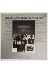Neil Diamond His 12 Greatest Hits Lp Plak orjinal 1974 Alman Baskı