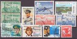 Uçak - Hava Postası Temalı Damgalı Tematik Pul Lotu - YL394