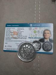 Darphane Hatıra Para Gümüş 1 Ons Kıbrıs Aziz Sancar Sertifikalı