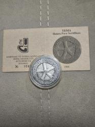 LOT.19 » Darphane Hatıra Para Gümüş 1 Ons Tema Sertifikalı