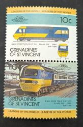Karayip Denizi St. Vincent Adası- damgasız pullar