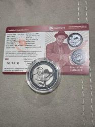 LOT.20 » Darphane Hatıra Para Gümüş 1 Ons Aşık Veysel Sertifikalı