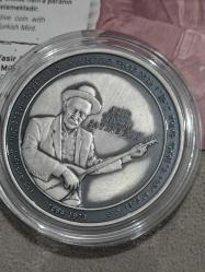 Darphane Hatıra Para Gümüş 1 Ons Aşık Veysel Sertifikalı