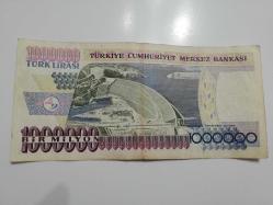 1 MİLYON TÜRK LİRASI 1000000 SERİ B36 036293 ÇOK TEMİZ