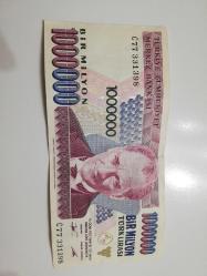 1 MİLYON TÜRK LİRASI 1000000 SERİ C77 331398 çil altı ÇOK TEMİZ GÜZEL SERİ