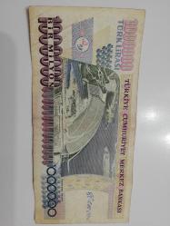 1 MİLYON TÜRK LİRASI 1000000 SERİ B72 539352 temiz