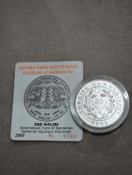 Darphane Hatıra Para Gümüş 1 Ons Ege Halısı Sertifikalı