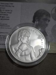 LOT.9 » Darphane Hatıra Para Gümüş 1 Ons Cemal Kamacı Sertifikalı