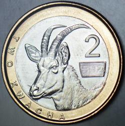 ZAMBİYA 2 KWACHA 2025 ZAMBİYA. BİMETAL ÇİL.