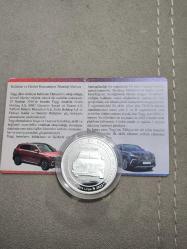 LOT.13 » Darphane Hatıra Para Gümüş 1 Ons Togg Sertifikalı