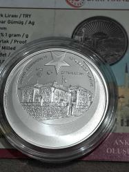 LOT.6 » Darphane Hatıra Para Gümüş 1 Ons Ankara'nın Başkent Oluşu Sertifikalı