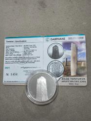 Darphane Hatıra Para Gümüş 1 Ons Ankara'nın Bilge Tonyukuk Abidesi Sertifikalı