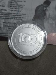 Darphane Hatıra Para Gümüş 1 Ons Büyük Taaruz Sertifikalı