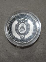 Darphane Hatıra Para Gümüş 1 Ons Galataray Okside Günmüş Sertifikalı