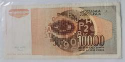 YUGOSLAVYA 1992   10.000  DİNAR   YABANCI KAĞIT PARA