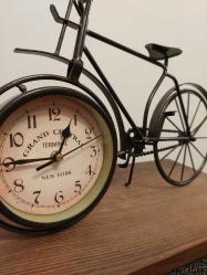 Metal Bisiklet Masa Saati