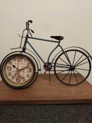 Metal Eyfel Bisiklet Masa Saati