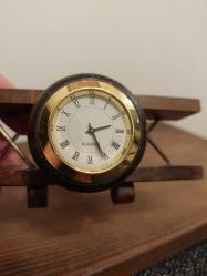 Ahşap Uçak Masa Saati