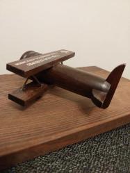 Ahşap Uçak Masa Saati