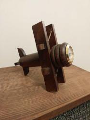 Ahşap Uçak Masa Saati