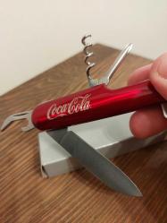 Coca-Cola Kırmızı Metal Çok Amaçlı Çakı