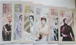 İNGİLTERE  FANTAZİ  PARA SETİ  6  ADET   KAĞIT PARA