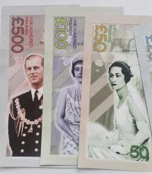 İNGİLTERE  FANTAZİ  PARA SETİ  6  ADET   KAĞIT PARA