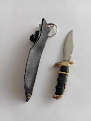 Vintage anahtarlık. Kininda bıçak. Sifir kullanılmamış