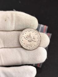 Sultan Reşat 1327/2 Edirne Seyehat Baskı Gümüş 5 Kuruş Çil