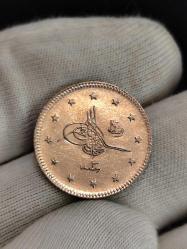 Sultan Reşat 1327/3 Kosova Seyehat Baskı Gümüş 2 Kuruş Çil