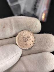 Sultan Reşat 1327/3 Kosova Seyehat Baskı Gümüş 2 Kuruş Çil