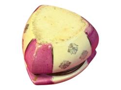 Fransız Eski Üretim Damgasız Porselen Bonboniyer Pirinç Menteşeli - 8 cm 6 cm ölçülerinde