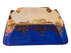 Fransız limoges porselen küllük - 11 cm 11 cm 4 cm ölçülerinde