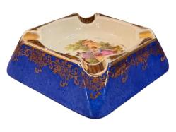 Fransız limoges porselen küllük - 11 cm 11 cm 4 cm ölçülerinde