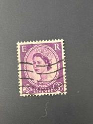 İngiltere Pulu - England Stamp - Postadan Geçmiş Pul Filateli - KRALİÇE II. ELIZABETH TEMALI PUL, 3 PARA - YABANCI PULLAR - NOSTALJİK DOĞUM GÜNÜ HEDİYESİ