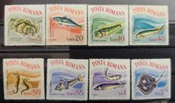 1964 Romanya Deniz canlıları damgasız