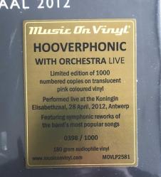 Hooverphonic – With Orchestra Live (Limited Numbered Edition, Translucent Pink Vinyl) Plak, 2xLP, Limitli, Numaralı, Pembe Plak, Vinyl, Ambalajında, Sıfır