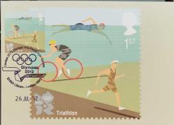 2012 Londra Olimpiyatları Triatlon temalı maksimum kart