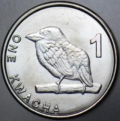 ZAMBİYA 1 KWACHA 2025 ZAMBİYA ÇİL.