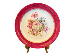 Fransız limoges porselen duvar tabağı 25 cm çapında