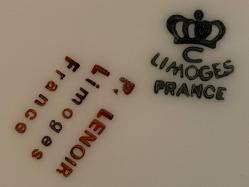 Fransız limoges porselen duvar tabağı 25 cm çapında