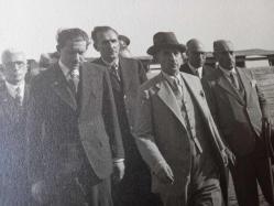 İSMET İNÖNÜ BAKIRKÖY SÜMERBANK FABRİKASINI ZİYARETİ HATIRASI BÜYÜK EBAT FOTOĞRAF...