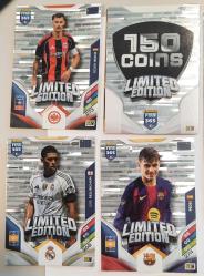 4 ADET PANİNİ ADRENALYN XL  FİFA 365 2026 LiMiTED EDiTiON Robin Koch, Jude Ballingham, Pedri ve 150 Coin