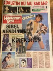 HAFTANIN SESİ GAZETESİ - DOĞUM GÜNÜ HEDİYESİ (TURKİSH - NEWSPAPER) - 26 ŞUBAT 1988 - SAYI : 9 - TAM TAKIM 12 SAYFADIR -Sibel Can-İbrahim Tatlıses-Mete Küçükberber-Yahya Kemal Beyatlı-Mustafa Topaloğlu-Havva Kopan-Erol Atar-Dursun Karadağ-Deniz Akbulut-Shirley MacLaine-Melih Kibar-İstvan Lee-Ossy-Ergun Turgut-Gülşen Bubikoğlu-Necla Nazır-Ayşegül Ünsal-Mahmut Cevher-Yaprak Özdemiroğlu-Noyan Barlas-Sahir Özer-Ceylan-Asım Ekren-Kemal Dilbaz-Bedrettin Dalan-Güngör Bayrak-Melih Gülgen-Turgut Özal-Agah Özgüç-Galip Sayır-Bülent Ersoy-Yeşim Gazeteci-Nazan Hacıoğlu-Suzer-Mustafa Pakdil-Selim Esen-Müjdat Gezen-Sema Hanım-Seyhan Tütüncü-Belkıs Akkale-Zafer Dalgıç-Sıtkı Acım-Nejat Bayramoğlu-Adalet Bakanı Oltan Sungurlu-Asu Hancı-Seda Sayan-Sezen Aksu-Kerim Evren-Metin Akpınar-Tapçak Plakçılık-İbrahim Tatlıses-Semih Erciler-Nerena Sadıvaroğlu-Cihan Şütçüoğlu-Rahmi Saltuk-Meral Sezgin-İlhan İrem-Reşit Refia-Mazhar Alanson-Fuat Özkan-Özkan Uğur-Emel Erdal-Canan Kumbaracıbaşı-Engin Engin-Kadir İnanır-