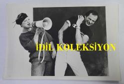 EUROVISION 1986 ŞARKI YARIŞMASI ORİJİNAL FOTOĞRAFI  - 18 x 12 cm EBADINDA  - YARIŞMADA İSVEÇ'İ TEMSİL EDEN LASSE HOLM & MONICA TÖRNELL