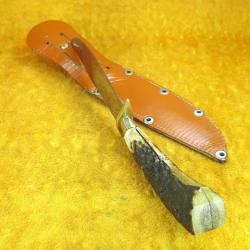 VINTAGE DERİ KILIFINDA ÖZEL EL YAPIMI AV BIÇAĞI KAMA